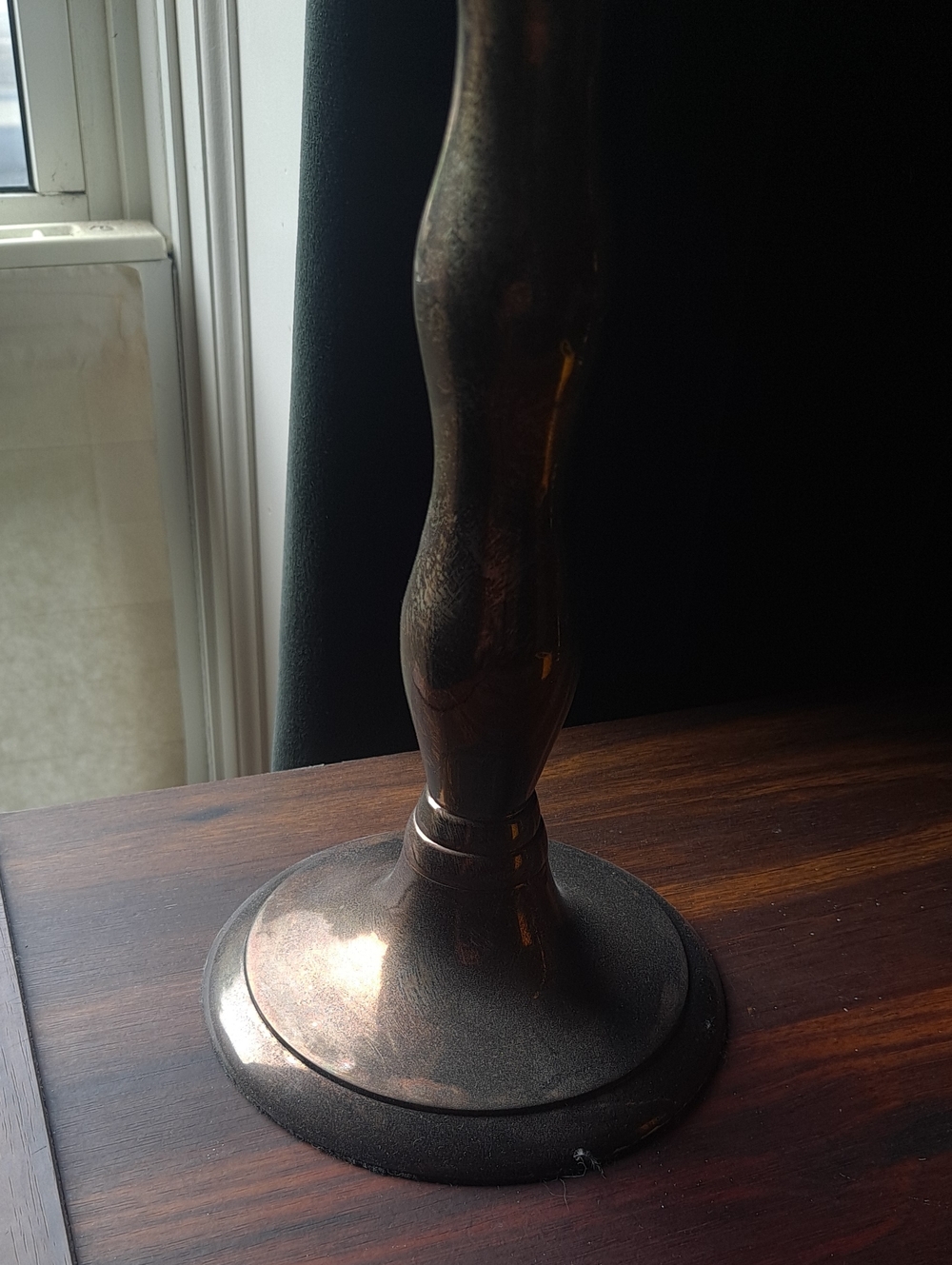 12" Classic Solid Brass Taper Candle Holders - Pair - Picture 3 of 3
